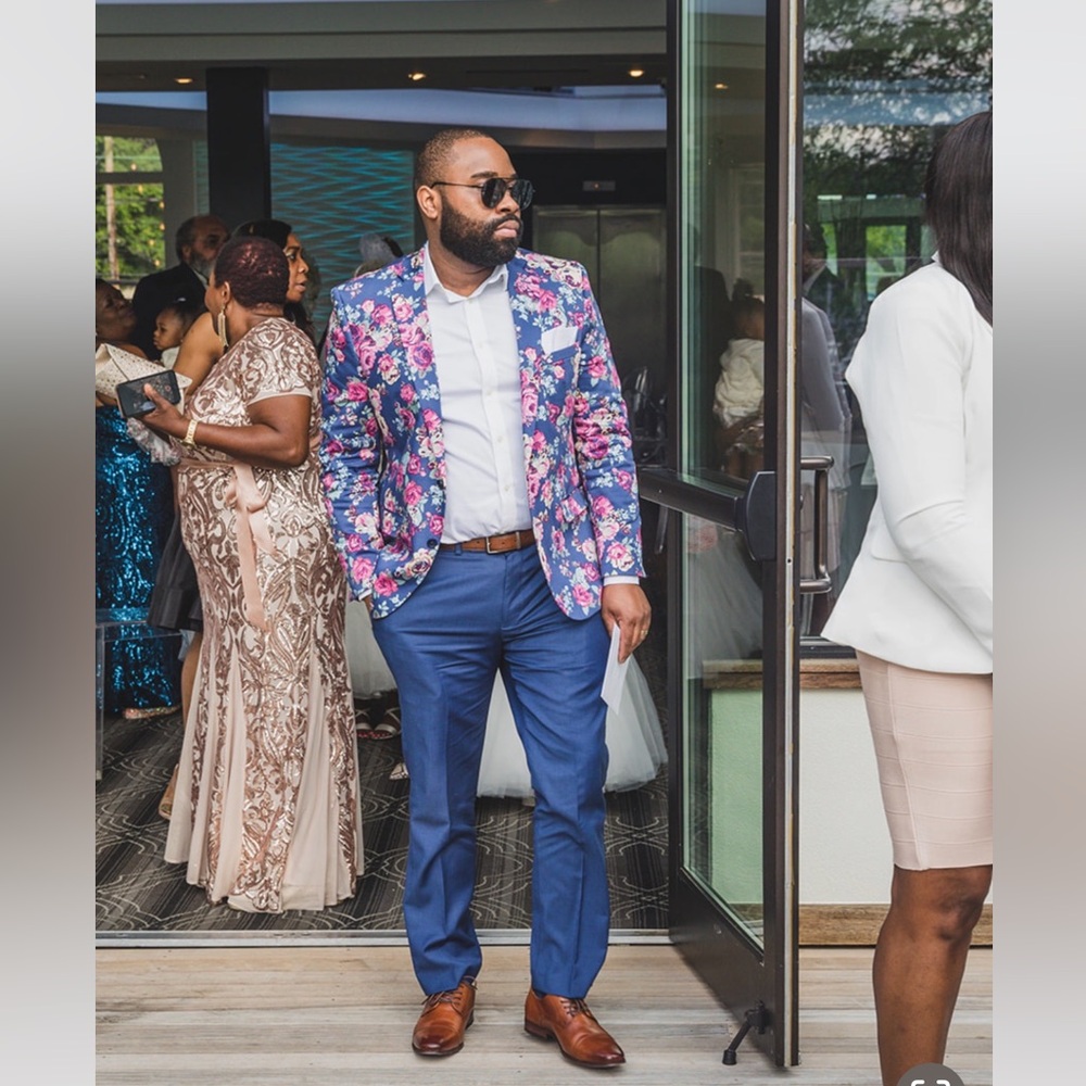 Men’s Floral Blazer